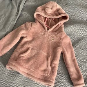 Carters never worn fleece sweater/hoodie size 24 months